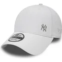 casquette-courbee-blanche-ajustable-9forty-flawless-logo-new-york-yankees-mlb-new-era