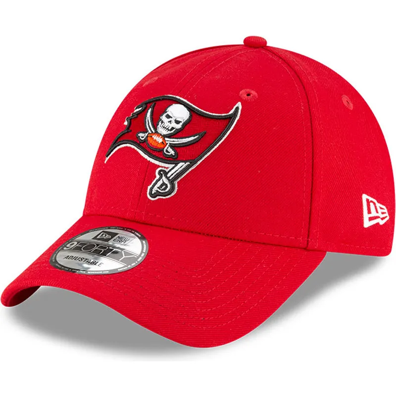 shapka-izvita-chervena-reguliruem-9forty-na-tampa-bay-buccaneers-nfl-ot-new-era