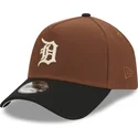 shapka-izvita-kafyav-snapbek-9forty-a-frame-harvest-na-detroit-tigers-mlb-ot-new-era