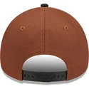 casquette-courbee-marron-et-noire-snapback-9forty-a-frame-harvest-new-york-yankees-mlb-new-era