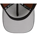 las-vegas-raiders-nfl-new-era-9forty-a-frame-harvest-snapback-kappe-in-braun-und-schwarz