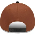 las-vegas-raiders-nfl-new-era-9forty-a-frame-harvest-snapback-kappe-in-braun-und-schwarz
