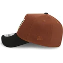 las-vegas-raiders-nfl-new-era-9forty-a-frame-harvest-snapback-kappe-in-braun-und-schwarz