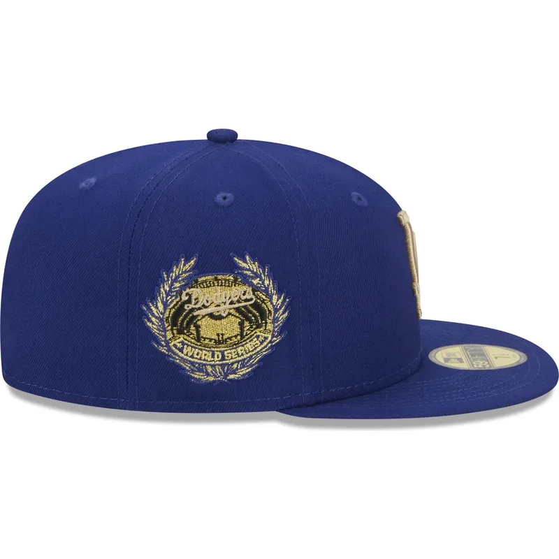 shapka-ploska-sinya-prilepnala-59fifty-laurel-sidepatch-na-los-angeles-dodgers-mlb-ot-new-era