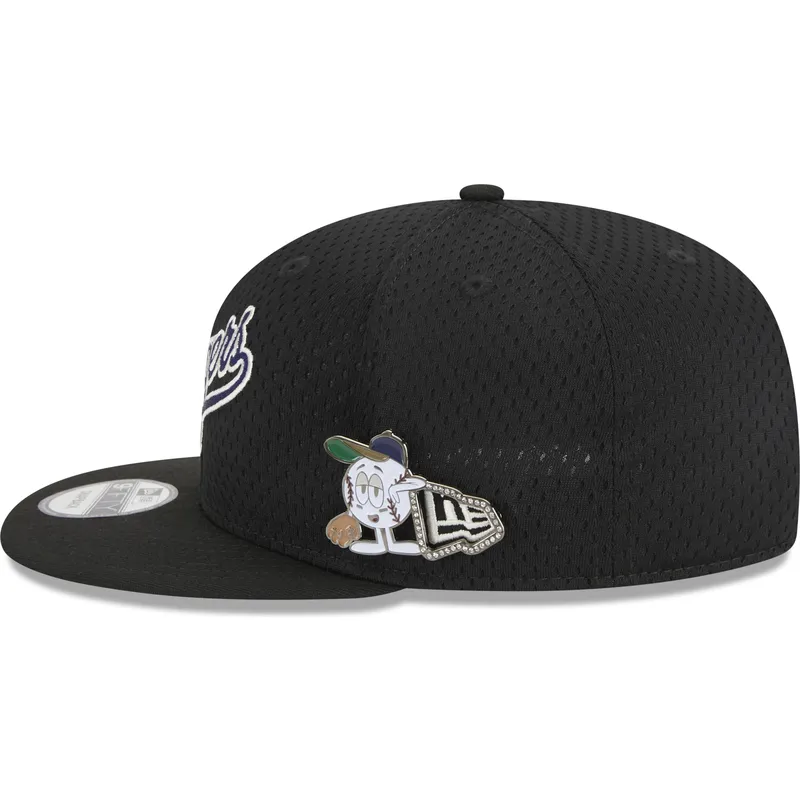 schwarze-flache-snapback-kappe-9fifty-post-up-pin-der-los-angeles-dodgers-mlb-von-new-era