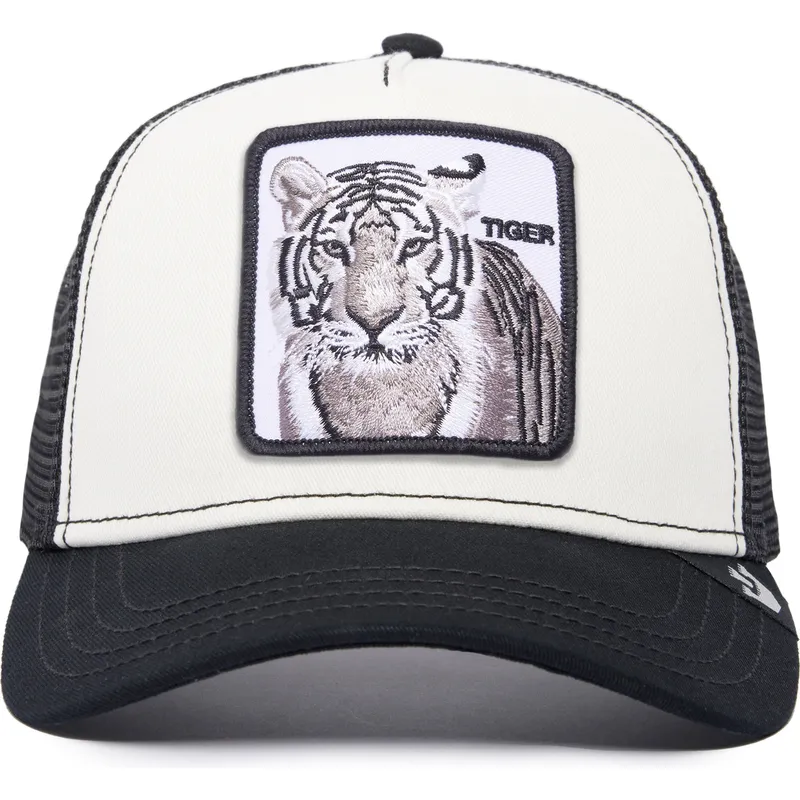 weisse-und-schwarze-trucker-kappe-tiger-the-white-tiger-the-farm-von-goorin-bros