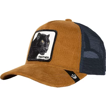 Goorin Bros. Panther Panthuroy Corduroy The Farm Brown and Navy Blue Trucker Hat