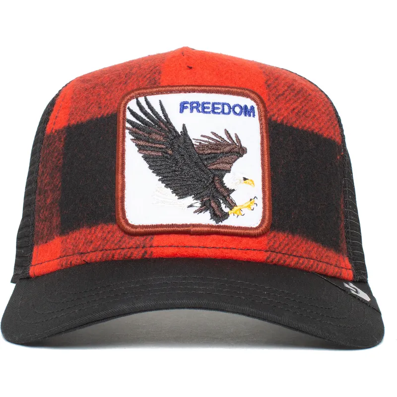 shapka-izvita-chervena-snapbek-the-farm-ot-goorin-bros