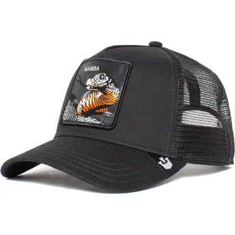 Goorin Bros. The Farm sort trucker kasket med Mamba slange.