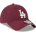 shapka-izvita-chervena-reguliruem-9twenty-league-essential-na-los-angeles-dodgers-mlb-ot-new-era