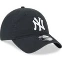 shapka-izvita-cherna-reguliruem-9twenty-league-essential-na-new-york-yankees-mlb-ot-new-era