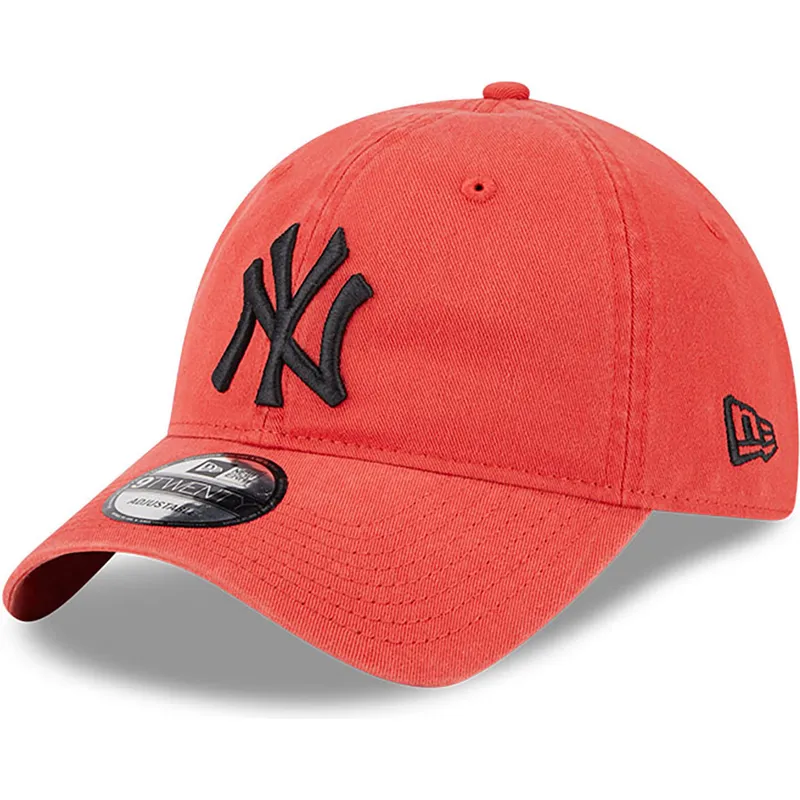 shapka-izvita-chervena-reguliruem-9twenty-league-essential-na-new-york-yankees-mlb-ot-new-era