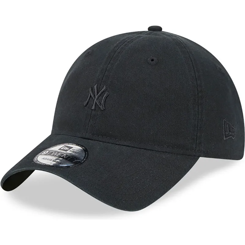 shapka-izvita-cherna-reguliruem-9twenty-mini-na-new-york-yankees-mlb-ot-new-era