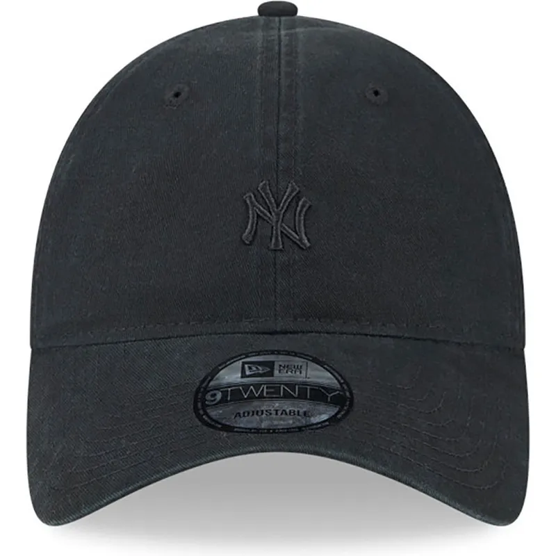 shapka-izvita-cherna-reguliruem-9twenty-mini-na-new-york-yankees-mlb-ot-new-era