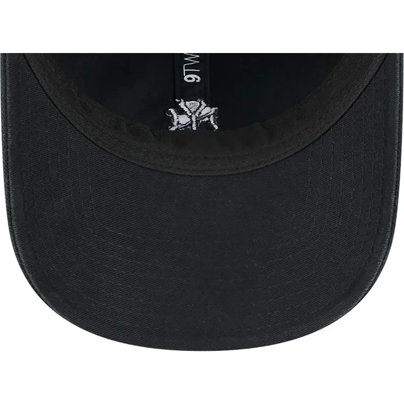 shapka-izvita-cherna-reguliruem-9twenty-mini-na-new-york-yankees-mlb-ot-new-era