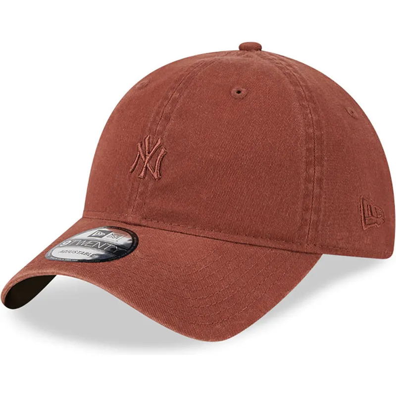 shapka-izvita-kafyav-reguliruem-9twenty-mini-na-new-york-yankees-mlb-ot-new-era
