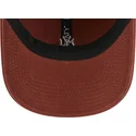 verstellbare-braune-kappe-mit-gebogenem-schirm-und-braunem-logo-9twenty-mini-logo-der-new-york-yankees-mlb-von-new-era