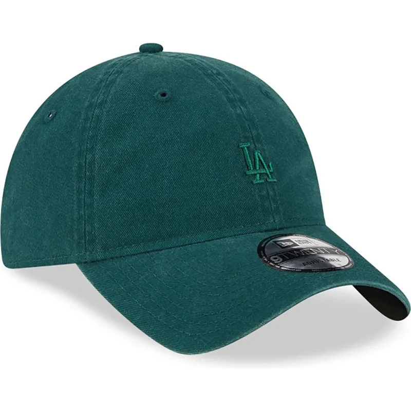 shapka-izvita-zelena-reguliruem-9twenty-mini-na-los-angeles-dodgers-mlb-ot-new-era