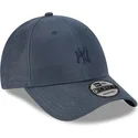 new-era-9forty-millerain-new-york-yankees-mlb-verstellbare-marineblaue-kappe-mit-marineblauem-logo