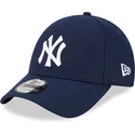 shapka-izvita-tmnosin-reguliruem-9forty-essential-melton-wool-na-new-york-yankees-mlb-ot-new-era