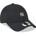shapka-izvita-cherna-reguliruem-9forty-pin-na-new-york-yankees-mlb-ot-new-era