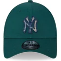 shapka-izvita-zelena-reguliruem-9forty-check-infill-na-new-york-yankees-mlb-ot-new-era