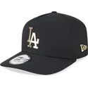 casquette-courbee-noire-snapback-a-frame-foil-pack-los-angeles-dodgers-mlb-new-era