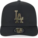 shapka-izvita-cherna-snapbek-a-frame-foil-pack-na-los-angeles-dodgers-mlb-ot-new-era