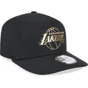 shapka-izvita-cherna-snapbek-a-frame-foil-pack-na-los-angeles-lakers-nba-ot-new-era