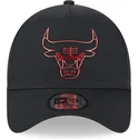 shapka-izvita-cherna-snapbek-a-frame-foil-pack-na-chicago-bulls-nba-ot-new-era