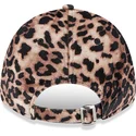 new-era-new-york-yankees-mlb-9forty-velours-damen-kappe-mit-gebogenem-schirm-verstellbar-leopardenmuster-und-rosa-logo