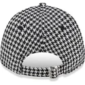 shapka-izvita-cherna-reguliruem-9forty-houndstooth-na-new-york-yankees-mlb-ot-new-era