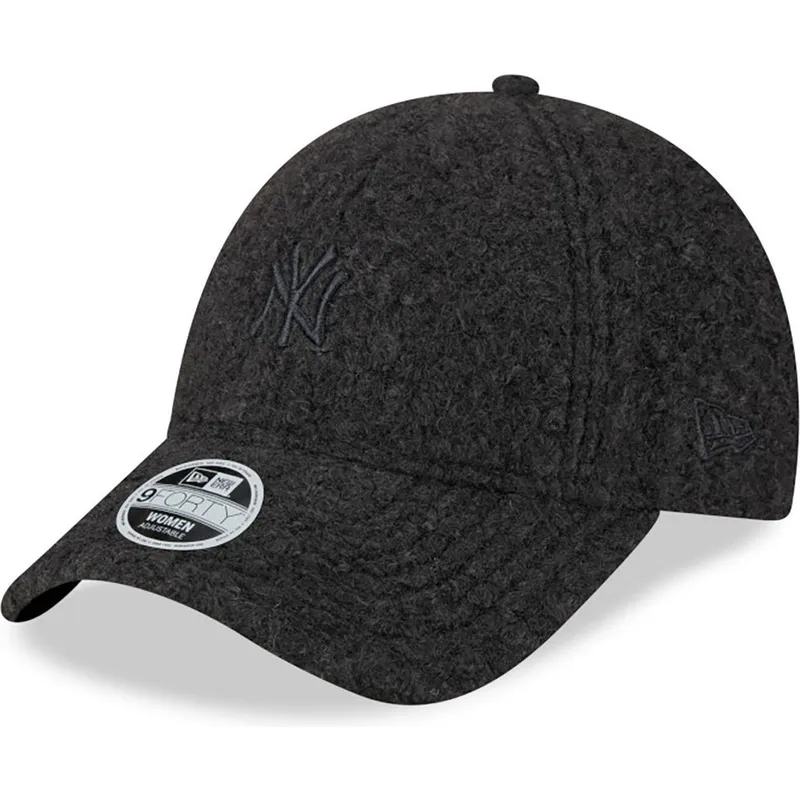 shapka-izvita-cherna-reguliruem-9forty-hypertexture-na-new-york-yankees-mlb-ot-new-era