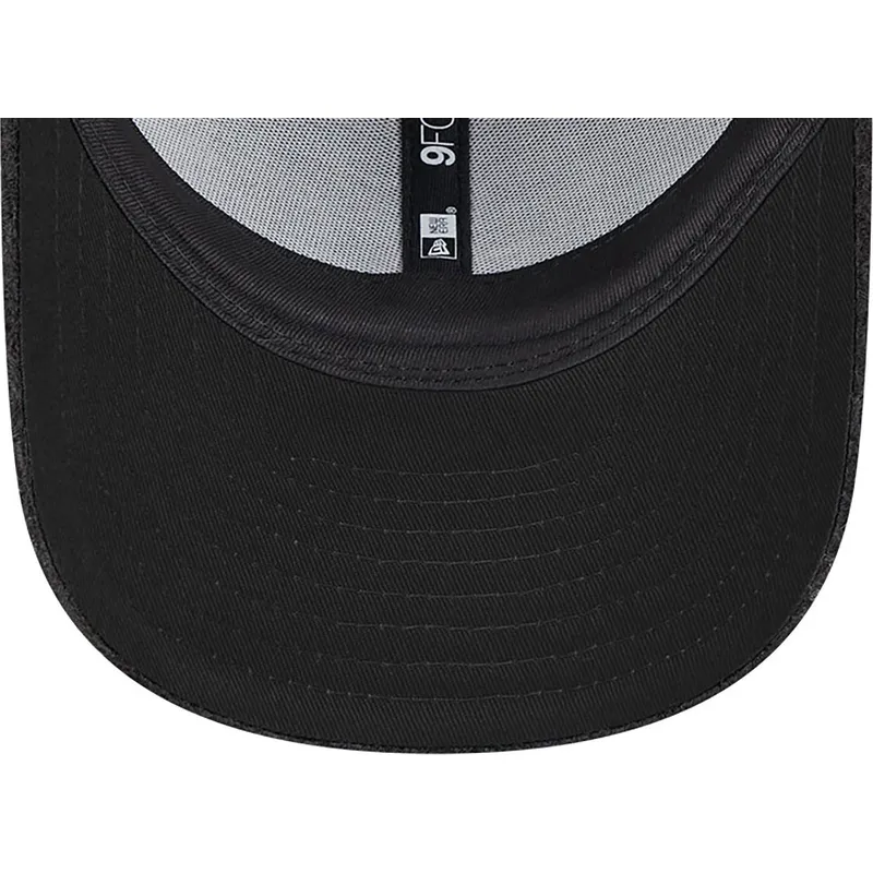 shapka-izvita-cherna-reguliruem-9forty-hypertexture-na-new-york-yankees-mlb-ot-new-era