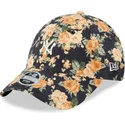 shapka-izvita-tmnosin-reguliruem-9forty-floral-cord-na-new-york-yankees-mlb-ot-new-era