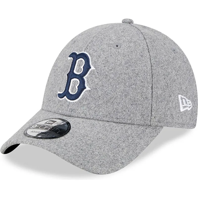 shapka-izvita-siv-reguliruem-9forty-essential-melton-wool-na-boston-red-sox-mlb-ot-new-era