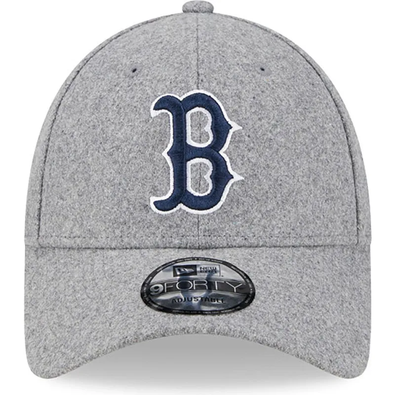 shapka-izvita-siv-reguliruem-9forty-essential-melton-wool-na-boston-red-sox-mlb-ot-new-era