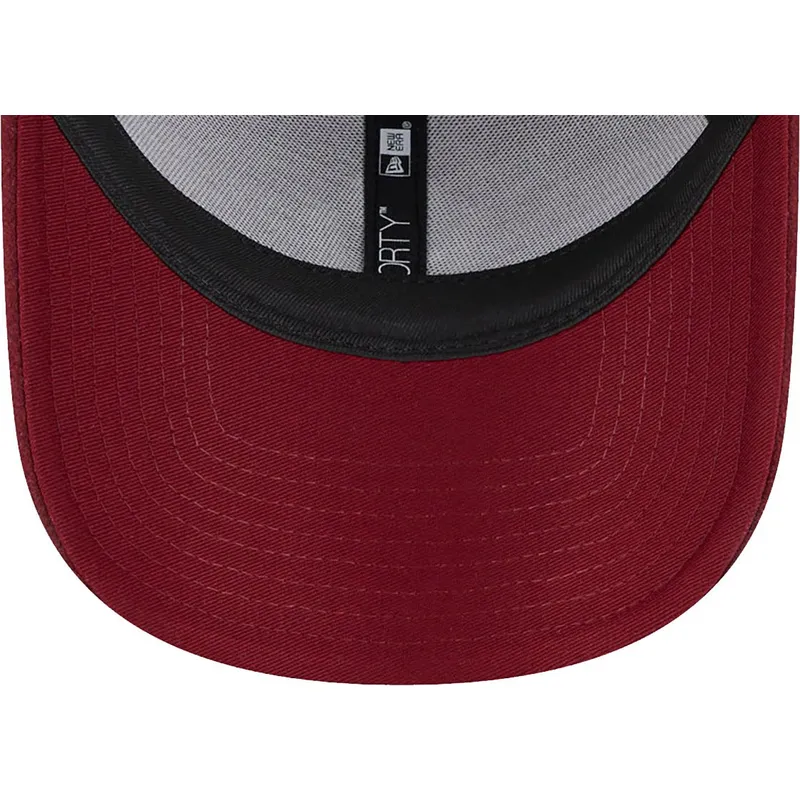 shapka-izvita-chervena-reguliruem-9forty-essential-melton-wool-na-new-york-yankees-mlb-ot-new-era