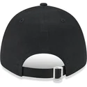 schwarze-verstellbare-kappe-mit-gebogenem-schirm-und-orangem-logo-9forty-league-essential-new-york-yankees-mlb-von-new-era