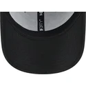 schwarze-verstellbare-kappe-mit-gebogenem-schirm-und-orangem-logo-9forty-league-essential-new-york-yankees-mlb-von-new-era