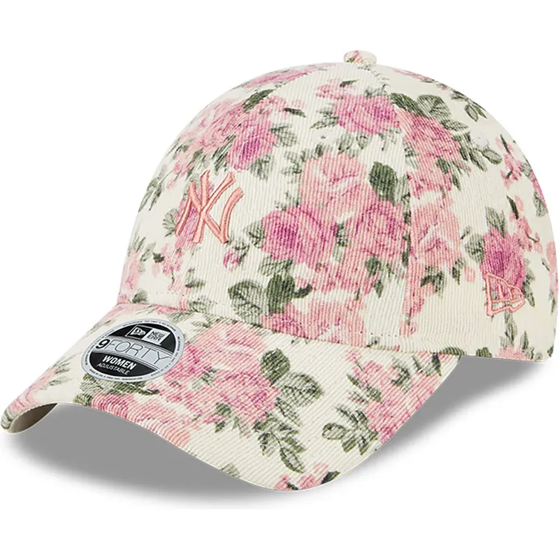 shapka-izvita-bezhov-reguliruem-rosa-9forty-floral-cord-na-new-york-yankees-mlb-ot-new-era shapka-izvita-bezhov-reguliruem-rosa-9forty-floral-cord-na-new-york-yankees-mlb-ot-new-era
