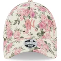shapka-izvita-bezhov-reguliruem-rosa-9forty-floral-cord-na-new-york-yankees-mlb-ot-new-era