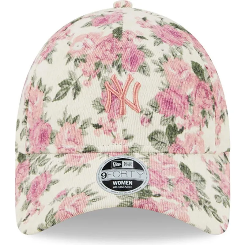 shapka-izvita-bezhov-reguliruem-rosa-9forty-floral-cord-na-new-york-yankees-mlb-ot-new-era shapka-izvita-bezhov-reguliruem-rosa-9forty-floral-cord-na-new-york-yankees-mlb-ot-new-era