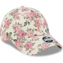 shapka-izvita-bezhov-reguliruem-rosa-9forty-floral-cord-na-new-york-yankees-mlb-ot-new-era