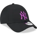 shapka-izvita-cherna-reguliruem-9forty-league-essential-na-new-york-yankees-mlb-ot-new-era