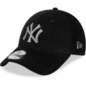 shapka-izvita-cherna-reguliruem-9forty-wide-cord-na-new-york-yankees-mlb-ot-new-era