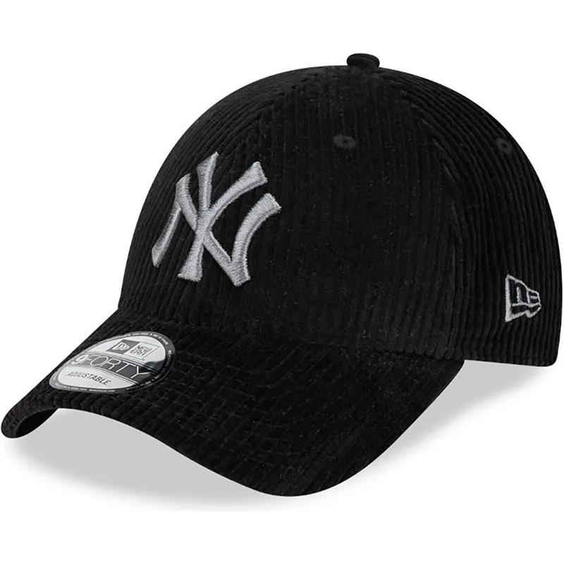 shapka-izvita-cherna-reguliruem-9forty-wide-cord-na-new-york-yankees-mlb-ot-new-era