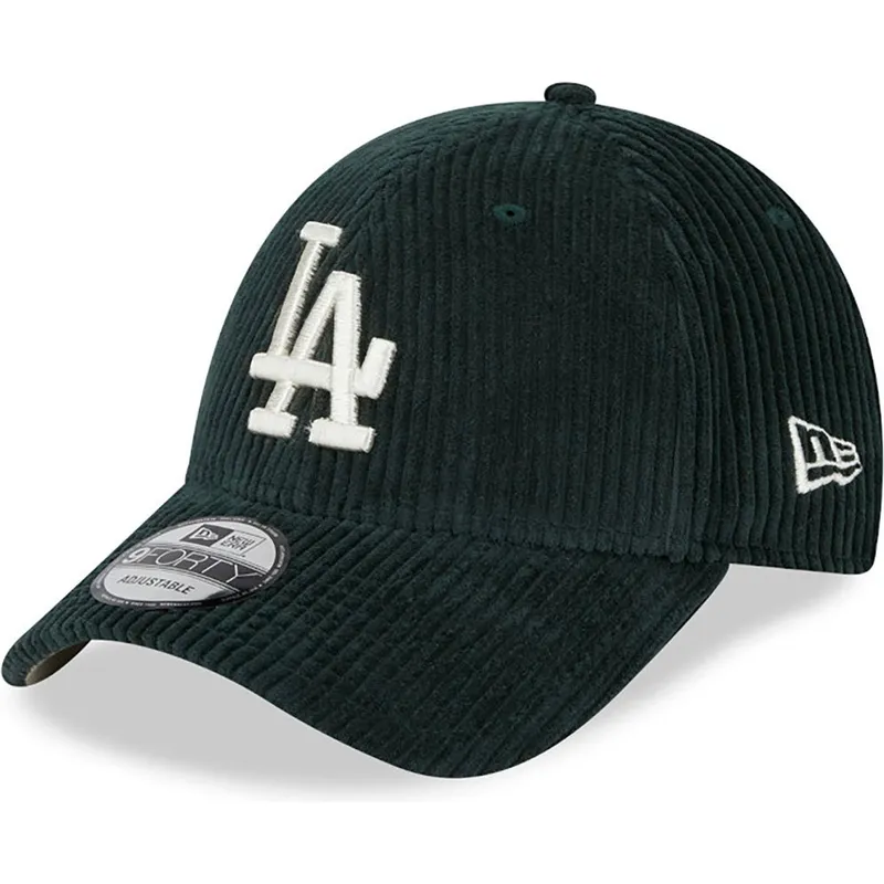 shapka-izvita-zelena-reguliruem-9forty-wide-cord-na-los-angeles-dodgers-mlb-ot-new-era