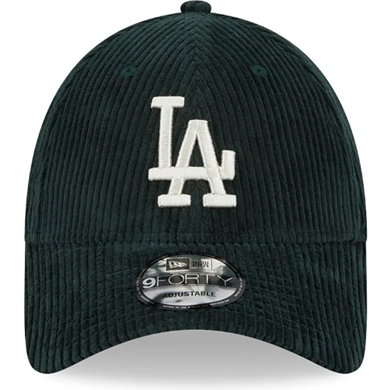 shapka-izvita-zelena-reguliruem-9forty-wide-cord-na-los-angeles-dodgers-mlb-ot-new-era