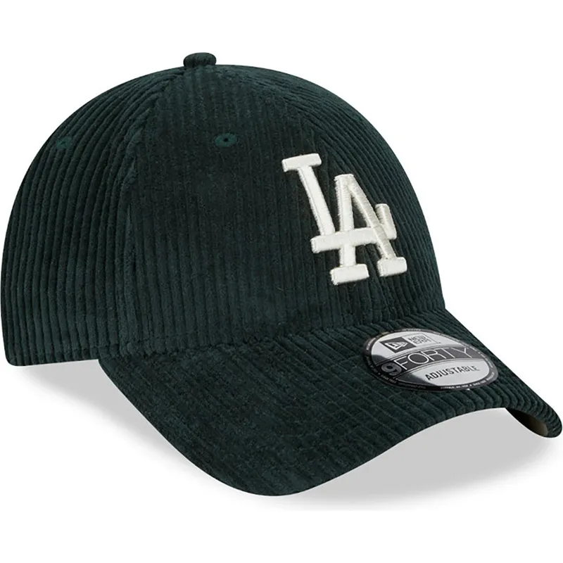 shapka-izvita-zelena-reguliruem-9forty-wide-cord-na-los-angeles-dodgers-mlb-ot-new-era